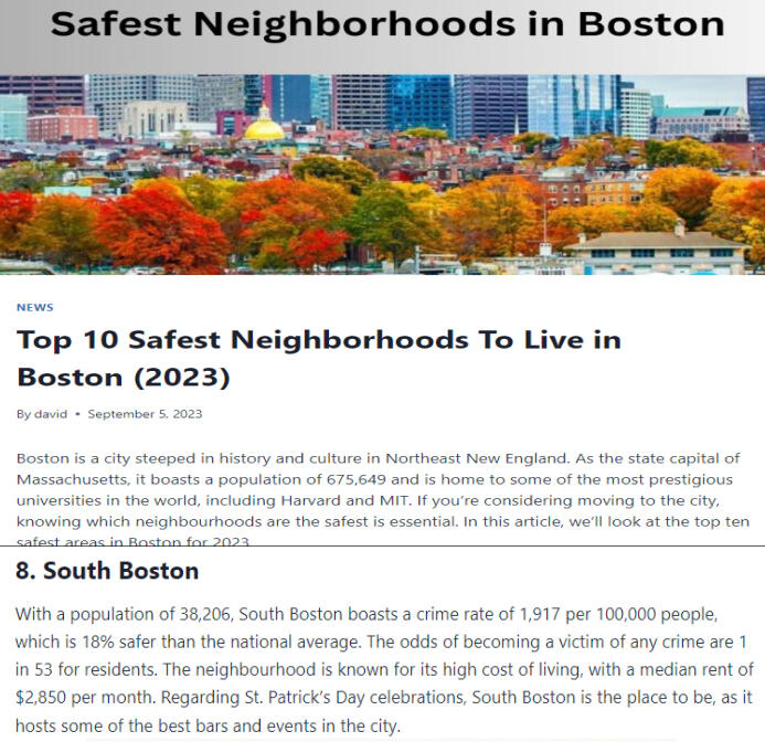 Top 10 Safest Neighborhoods To Live in Boston (2023)