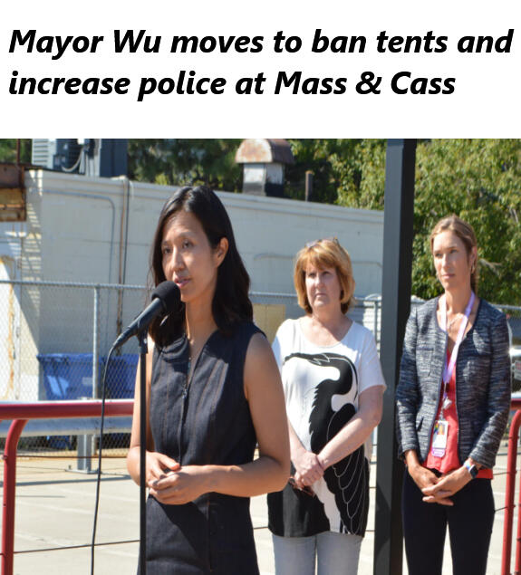 Boston Mayor Michelle Wu plans to issue an ordinance by the end of the month that will ban encampments of unhoused people at Mass. &amp; Cass