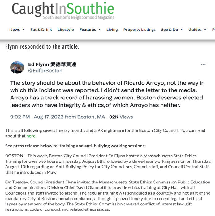“An Anti-Bullying Policy should have been implemented decades ago, and I intend to do so before my term as Boston City Council President concludes,”said Council President Flynn.