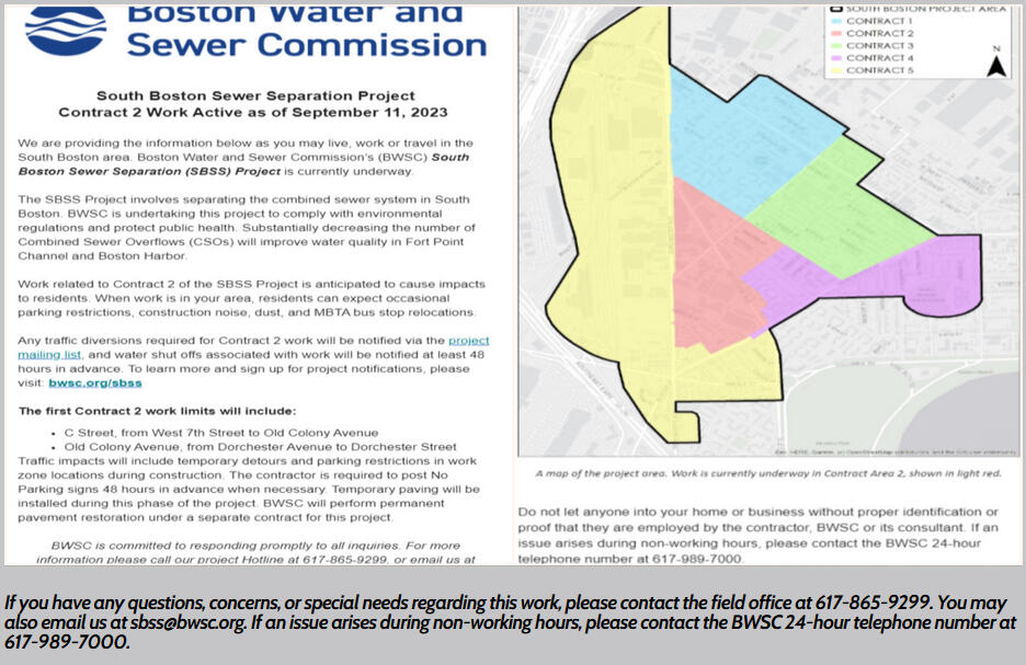So Boston Sewer Separation Project goal: separate stormwater from the existing sewer system